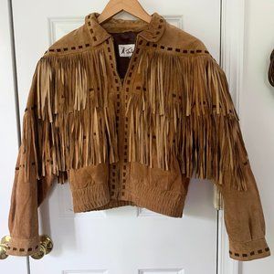 Vintage M. Julian Suede Fringe Jacket